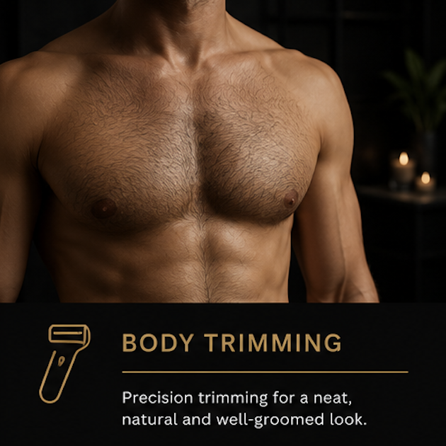 Body Trimming | SWL Male Grooming Professional male body trimming in Worthing